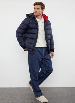 trendyol Navy Blue Men's Regular Fit Puffer Winter Coat TMNAW25MO00002  - Image 1
