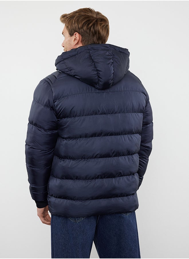 trendyol Navy Blue Men's Regular Fit Puffer Winter Coat TMNAW25MO00002  - Image 5