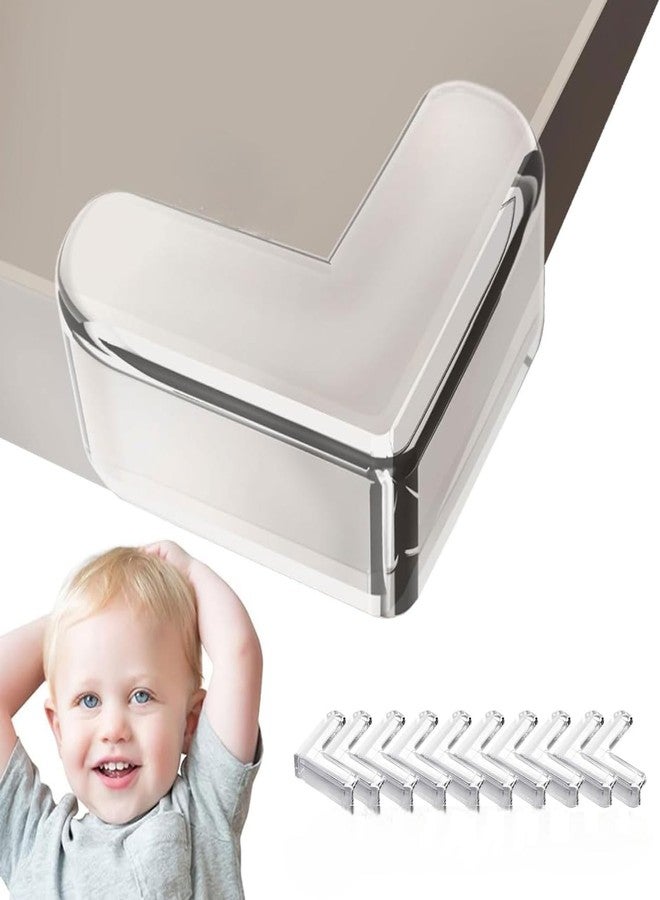 AIMERS Corner Guards 10 Pack Table & Furniture Corner Protectors, Baby Proofing Edge Safety Bumpers, High-Resistant Adhesive Gel for Sharp Corners, Baby & Kids Safety for Glass, Wood, Metal - Image 1