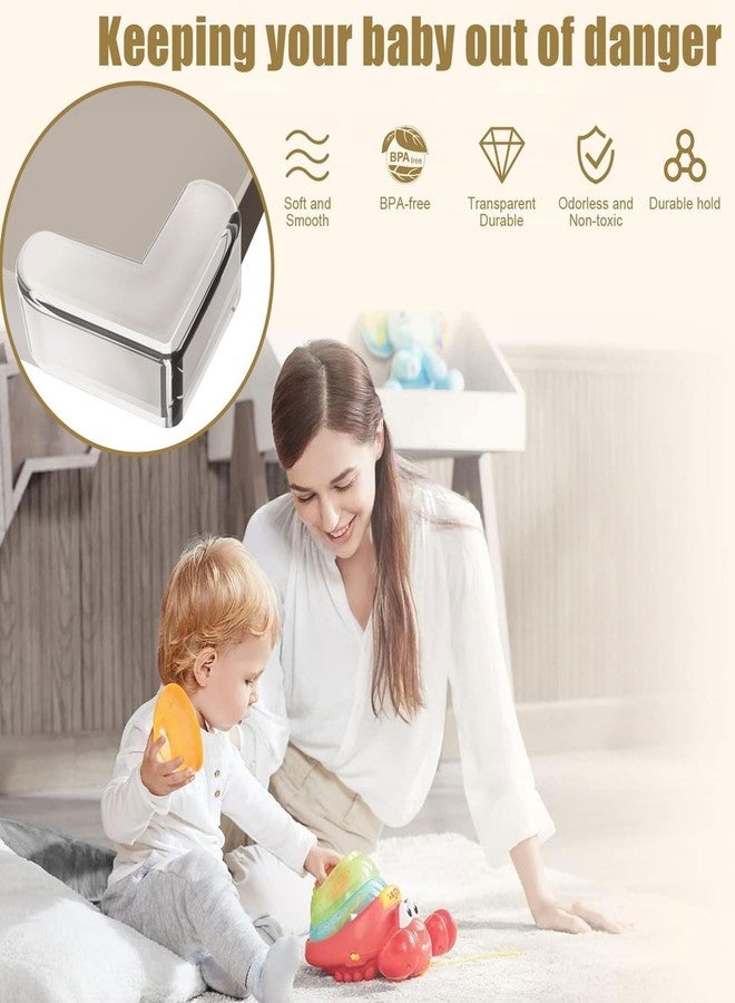AIMERS Corner Guards 10 Pack Table & Furniture Corner Protectors, Baby Proofing Edge Safety Bumpers, High-Resistant Adhesive Gel for Sharp Corners, Baby & Kids Safety for Glass, Wood, Metal - Image 4