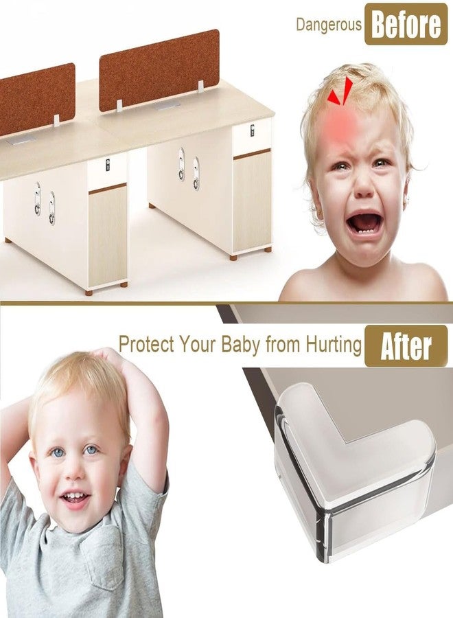 AIMERS Corner Guards 10 Pack Table & Furniture Corner Protectors, Baby Proofing Edge Safety Bumpers, High-Resistant Adhesive Gel for Sharp Corners, Baby & Kids Safety for Glass, Wood, Metal - Image 3
