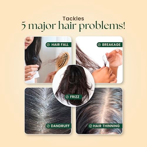 Moha 5-In-1 Ayurvedic Hair Oil with Blend of Rosemary, Coconut, Argan, Jojoba & Almond for Improvement in Hair Growth & Reductiond in Dandruff | Ayurvedic Hair Oil for Hair Loss, Breakage, Frizzy & Hair Thinning | Add Shine, Softens Hair, Damage Protection, Non-Sticky, Lightweight & Strengthening | Clinically Proven for 63% Reduce in Hair Fall - 100 Ml (Pack of 1) - Image 4