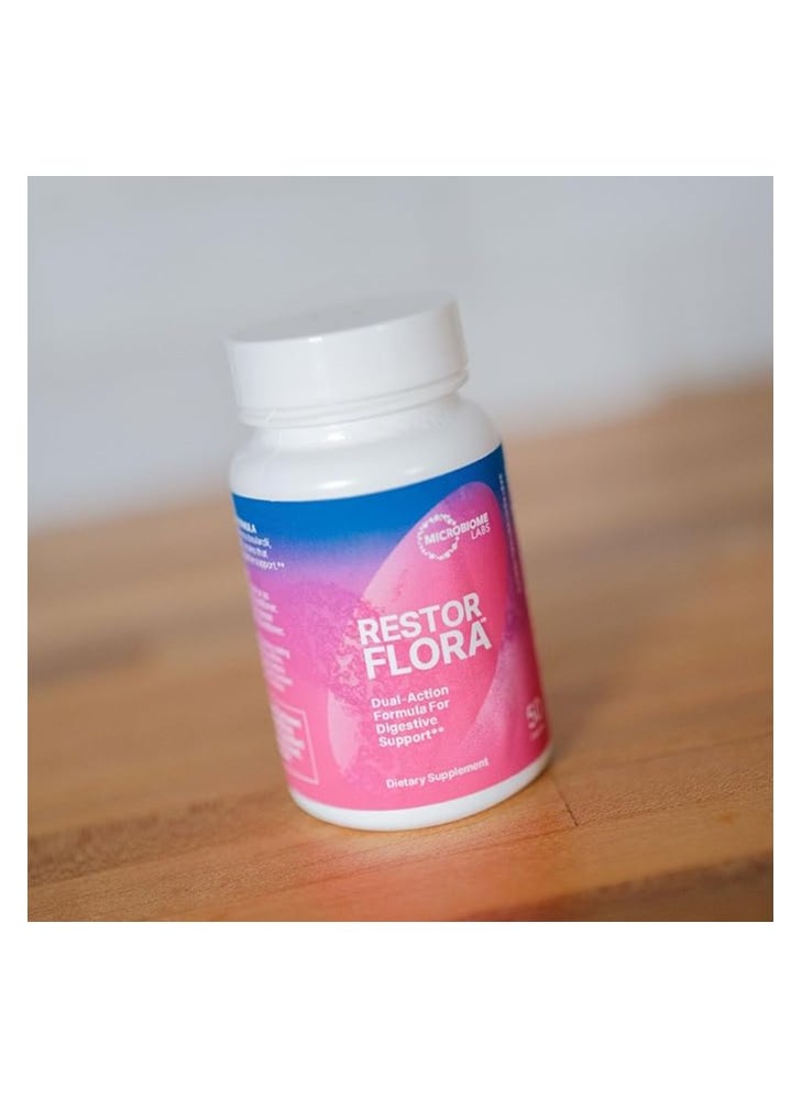 Microbiome Labs Probiotic Supplement With 7 Billion Cfu For Gut Health + Digestive Support 50 Capsules  - Image 3