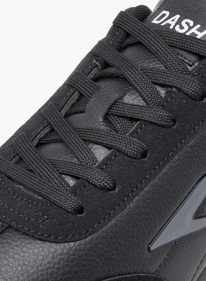 Dash Logo Detail Sports Shoes with Lace-Up Closure