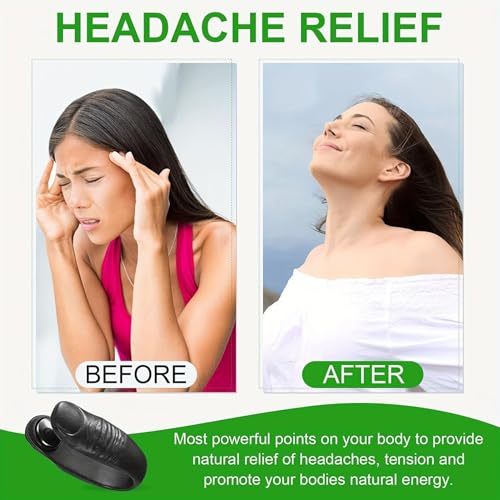 STAREWA Acupressure Hand Pressure Point Clip,All Natural Headache Migraine Aid, Tension Relief Wearable (multi) - Image 3