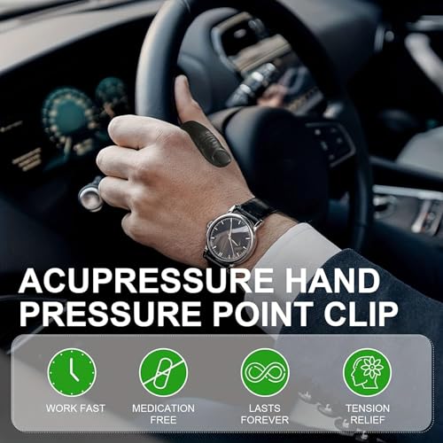 STAREWA Acupressure Hand Pressure Point Clip,All Natural Headache Migraine Aid, Tension Relief Wearable (multi) - Image 2