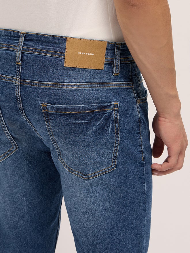 The Bear House Men Cotton Blend Mid Rise Skinny Fit Jeans - Image 3