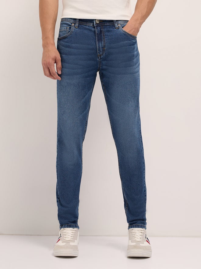 The Bear House Men Cotton Blend Mid Rise Skinny Fit Jeans - Image 5