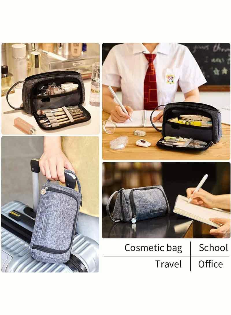 Loquat Canvas Storage Pouch Marker Pen Pencil Case Stationery Bag Holder For School Office - Image 5