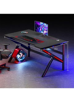 NKX K Shaped Sturdy Computer Desk And Gaming Table Workstation Home Office Desk 100 CM  - Image 1