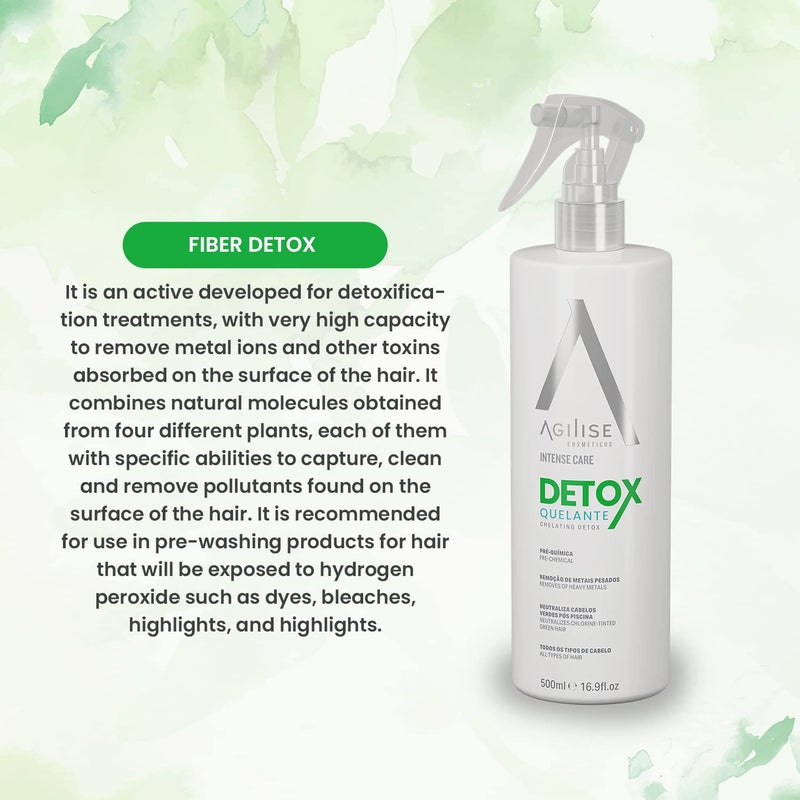 Agilise Pre Chemical Chelating Detox - Neutralizes Chlorine-Tinted Green Hair, Hair Products for Women, Intense Cleansing Treatment to Remove Buildup - VEGAN, Coconut Oil - 16.9fl.oz/500ml - AGILISE - Image 5