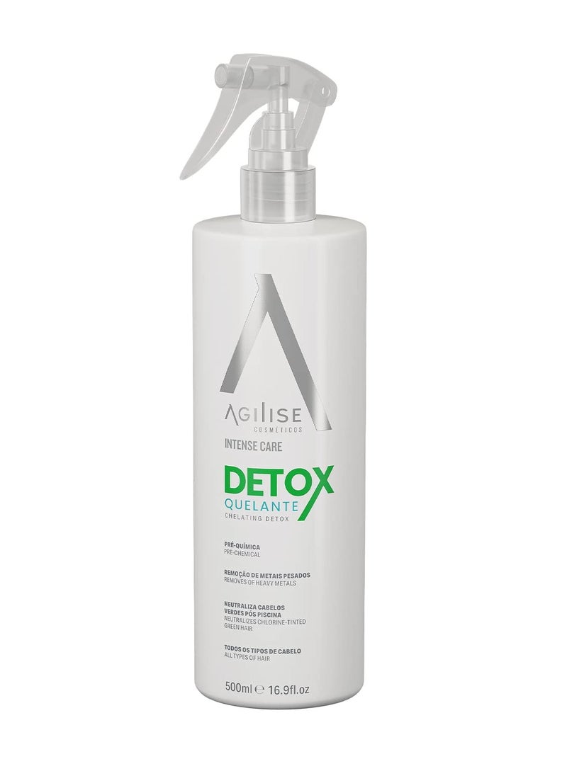 AGILISE COSMETICOS - Pre Chemical Chelating Detox - Neutralizes Chlorine-Tinted Green Hair, Hair Products for Women, Intense Cleansing Treatment to Remove Buildup - VEGAN, Coconut Oil - 16.9fl.oz/500ml - AGILISE - Image 1