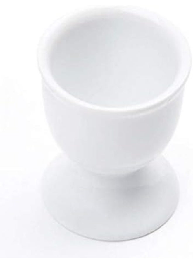 Zodiac Sunnex Orion Whiteware Porcelain Egg Cup 5 x 6.5 cm | Classic White Egg Holder for Breakfast Serving - Image 1