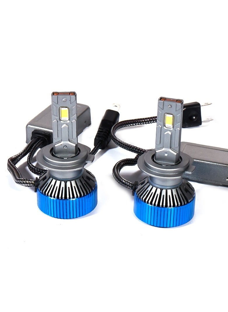 Generic - 2Pcs H7 LED Headlight Bulbs 120W 13800 Lumens 500% Brighter 6000K Cool White IP68 Waterproof - Image 1