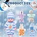 Halloscume 4 Set 67 Inch Doll Clothes Reborn Baby Dolls Clothes Costumes Outfits Christmas Birthday Gift Cute Pretend Doll Outfits Dress up Accessories No DollsWinter - Image 4