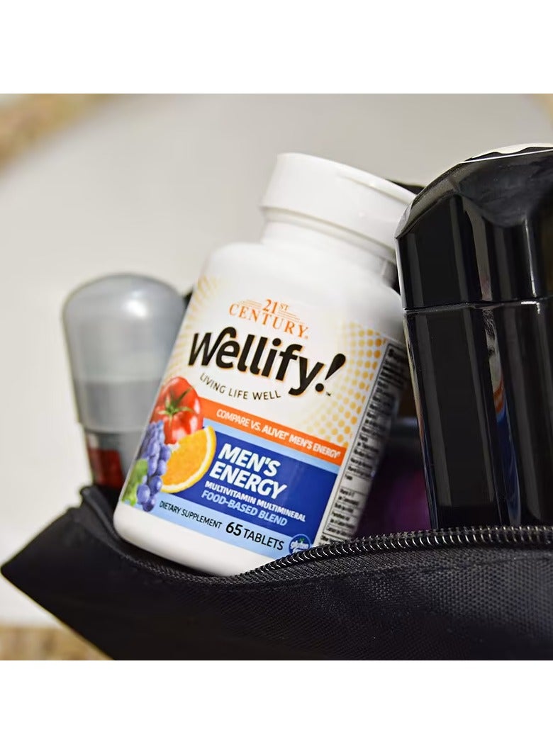 21st Century Wellify Men's Energy Multivitamin Multimineral - 65 Tablets - Image 3