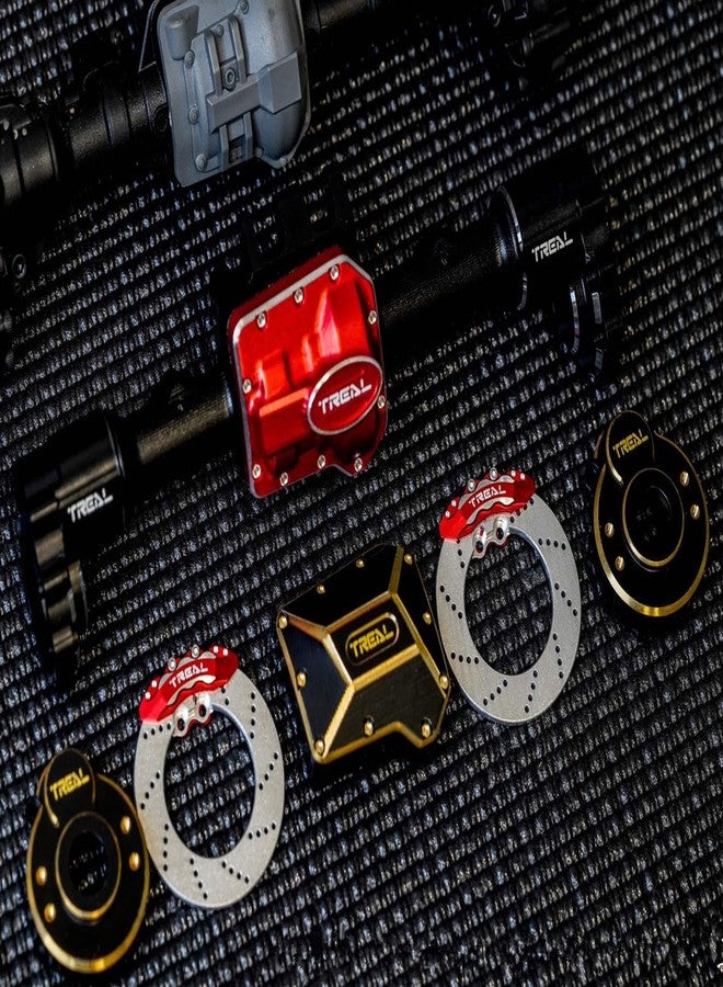 Treal Brass Outer Portal Covers 42g/pc Heavy Weight Compatible with TRX-4/TRX-6 Black - Image 2