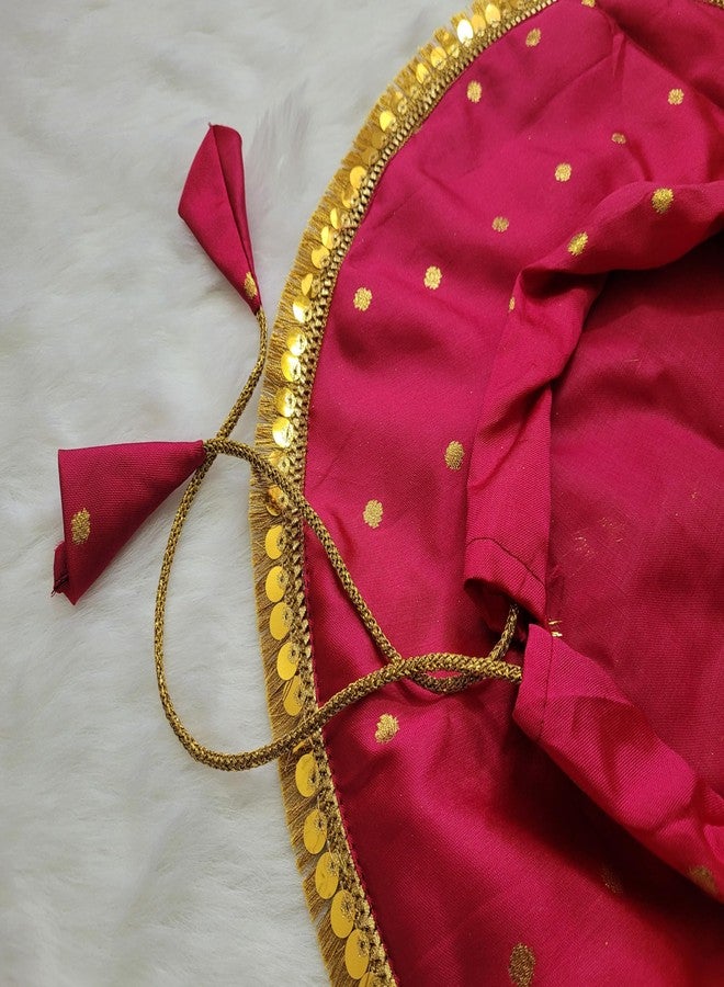 PUNYATVA Oti Rumal for Bride (Pink-Butti New)/ Otichi Pishvi/Oti Batwa/Oti Bag for Wedding Bride Shagun/Munj Lagn Shadi Haldi God Bharai engagement Shagun Gift Bag - Image 2
