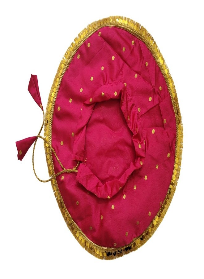 PUNYATVA Oti Rumal for Bride (Pink-Butti New)/ Otichi Pishvi/Oti Batwa/Oti Bag for Wedding Bride Shagun/Munj Lagn Shadi Haldi God Bharai engagement Shagun Gift Bag - Image 1