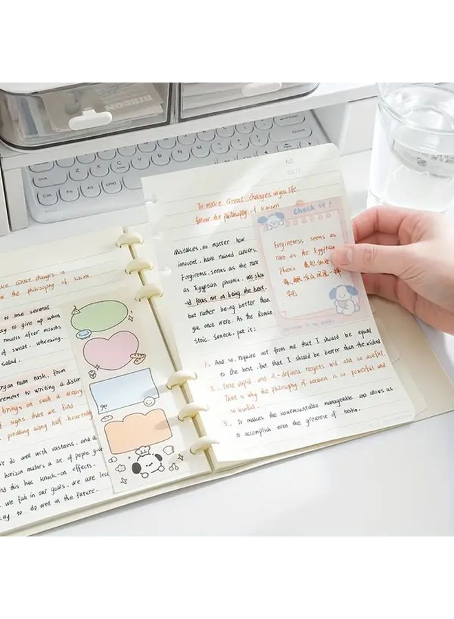 A5 Blue Thickened Loose Leaf Notebook with Removable Mushroom Hole Coil - Image 5