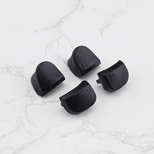 ECSiNG مجموعة إصلاح أزرار الزناد L1 R1 L2 R2 مكونة من 12 قطعة متوافقة مع وحدة تحكم PS5 V1 مع أزرار الكتف مع النوابض وإطارات الزناد والمحاور ومفك البراغي وأداة الرفع - Image 4