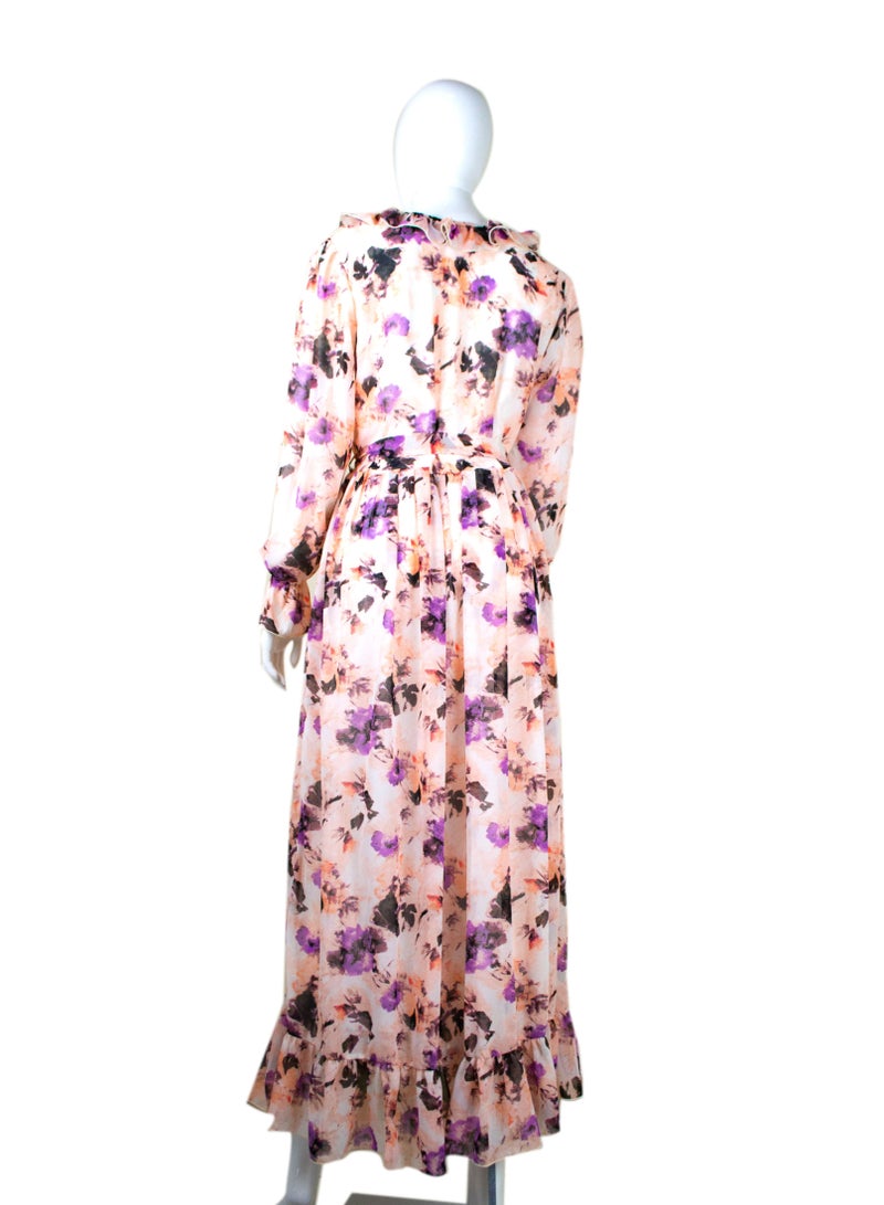 Women Floral Long Dress Multicolour 8 - Image 1