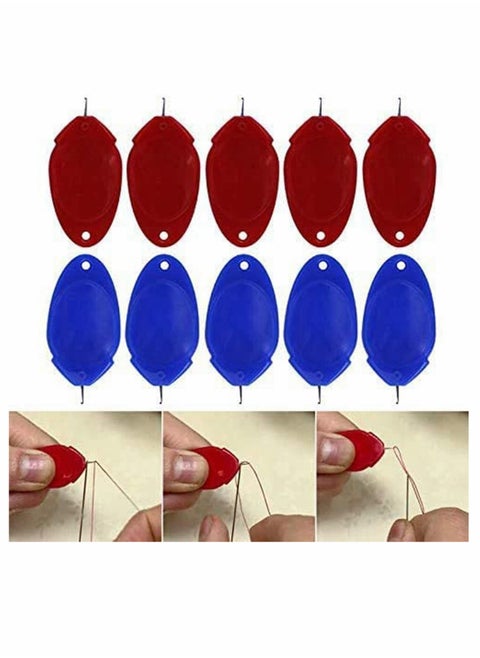 10 Pieces Needle Threader for Hand Sewing,1020 Pieces Plastic Wire Loop DIY Simple Needle Threader Hand Machine Sewing Tool for Sewing Crafting