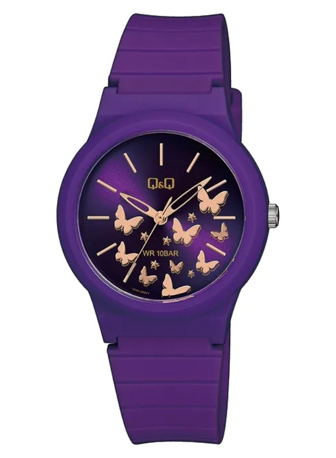 Q&Q Ladies' Analog Quartz Watch Purple V34A-002VY - Image 2