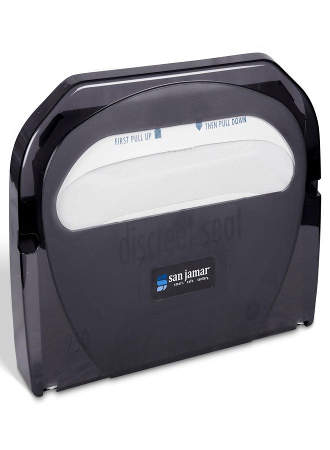 San Jamar Plastic Toilet Seat Cover Dispenser Wall Mount – Standard Toilet Seat Cover Holder, Durable Plastic, 16.5 x 12in, Pearl Black - Image 2