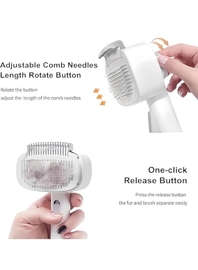Cat Brush for Shedding, Pets Skin Friendly Grooming Brushes for Shedding Dogs Hair Easy to Remove Loose Undercoat with Long or Short Hairs Pet Massage Tool for All Hair Type - Image 4