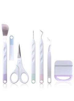 Ant 6 Piece Craft Vinyl Tools Set, Hook Scraper Spatula Tweezers Scissors for Die Cutting Cardstock Scrapbooking DIY Silhouette Embossing Lettering  - Image 1