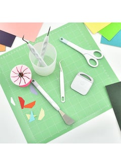 Ant 6 Piece Craft Vinyl Tools Set, Hook Scraper Spatula Tweezers Scissors for Die Cutting Cardstock Scrapbooking DIY Silhouette Embossing Lettering  - Image 3