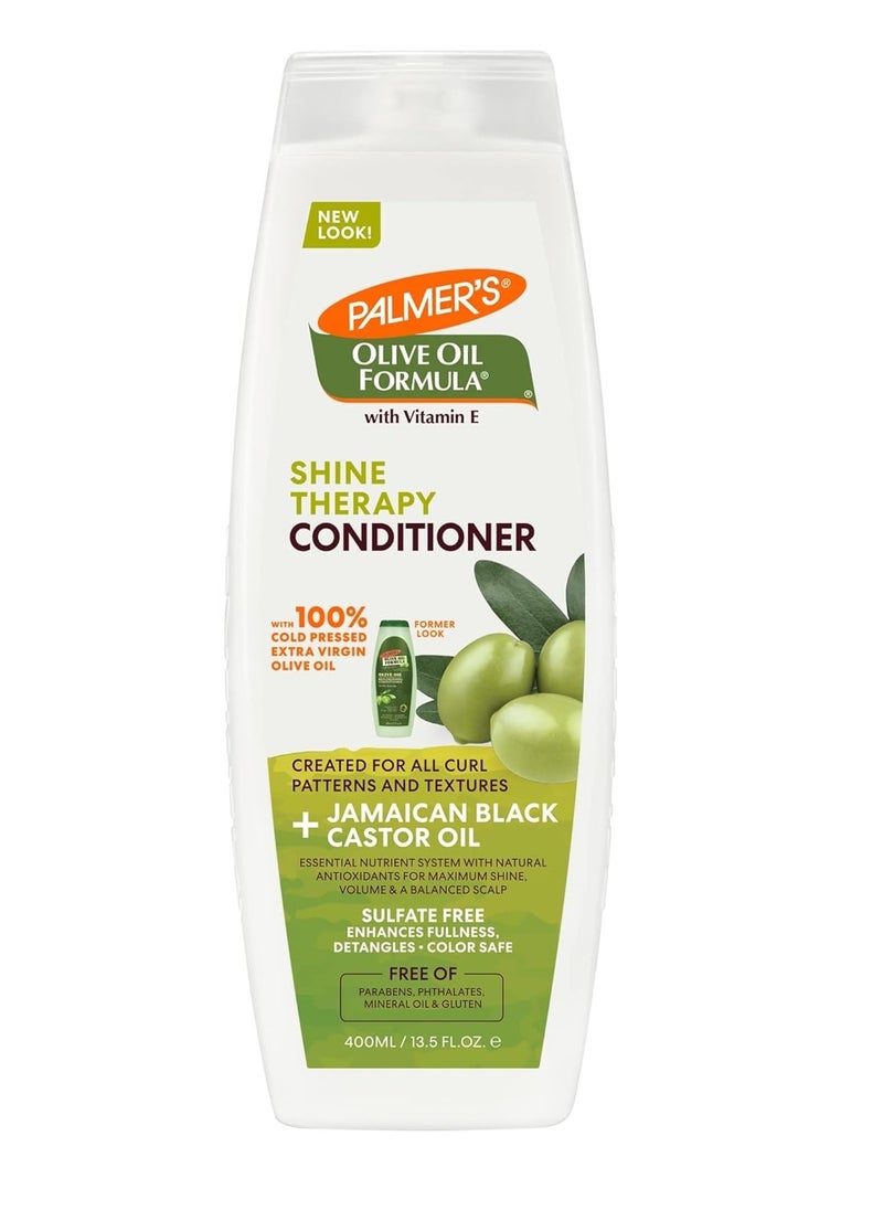 PALMER'S Palmer's Olive Oil Conditioner For Shine, Volume & Balanced Scalp, Free Of Sulfates, Parabens, Phthalates, Mineral Oil & Gluten - 400Ml,1 Count  - Image 1