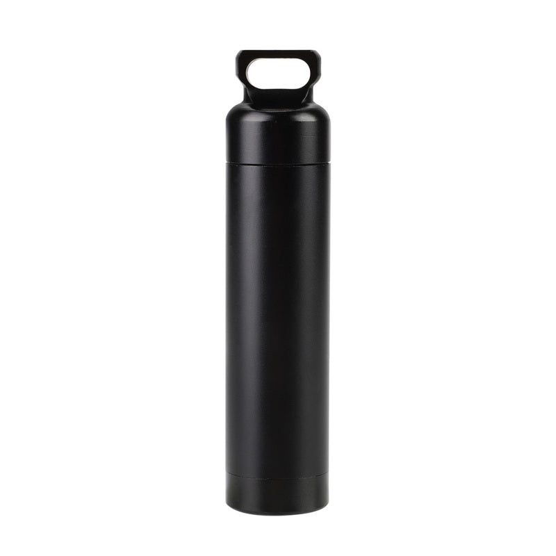 Waterproof Pill Bottle: Premium Aluminum Alloy, CNC Treatment Process, Anti-Oxidization - Lightweight Corrosion-Resistant, Compact Keychain Pill Case for Outdoor Camping Hiking Climbing Survival - Image 1