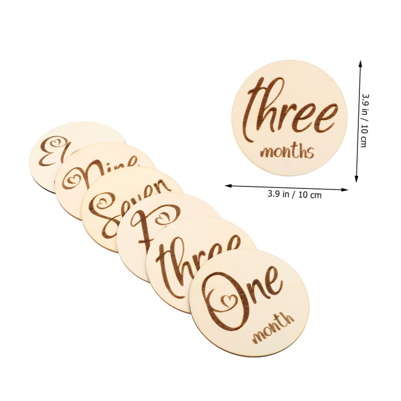 6Pcs Double Sided Milestone Cards For Newborn Photography Monthly Growth Keepsakes - Image 3