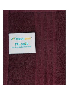 Trident Tri-Safe 1 Piece Bath Towel  380 GSM  Cotton Rich Fig  - Image 4
