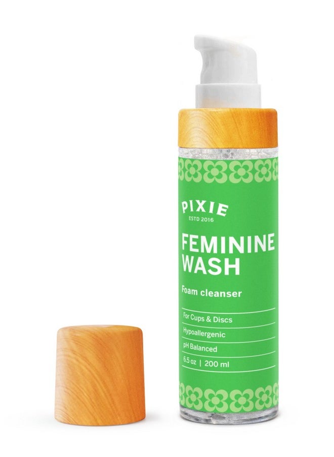 Pixie Cup - Menstrual Cup Wash - Foaming Cleaner - Organic and Natural Ingredients - More Wash in Bottle Than Any Other Brand - Healthy and Safest Way to Sterilize Your Period Cup - Image 1