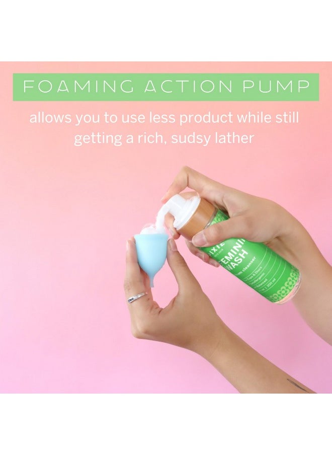Pixie Cup - Menstrual Cup Wash - Foaming Cleaner - Organic and Natural Ingredients - More Wash in Bottle Than Any Other Brand - Healthy and Safest Way to Sterilize Your Period Cup - Image 1