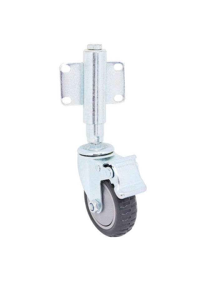 BENLIUDH BENLIUDH Spring Loaded Heavy Duty Gate Support Wheel for Wooden Gate, Metal Tube Gate, Farm Gate, 200 Lbs Load Capacity (5 Inch)  - Image 1