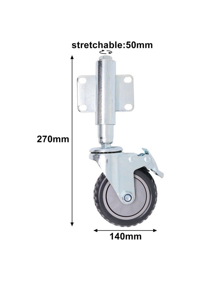 BENLIUDH BENLIUDH Spring Loaded Heavy Duty Gate Support Wheel for Wooden Gate, Metal Tube Gate, Farm Gate, 200 Lbs Load Capacity (5 Inch)  - Image 3