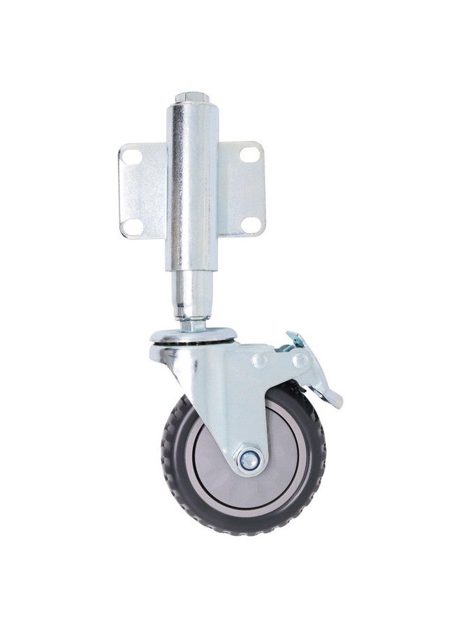 BENLIUDH BENLIUDH Spring Loaded Heavy Duty Gate Support Wheel for Wooden Gate, Metal Tube Gate, Farm Gate, 200 Lbs Load Capacity (5 Inch)  - Image 2