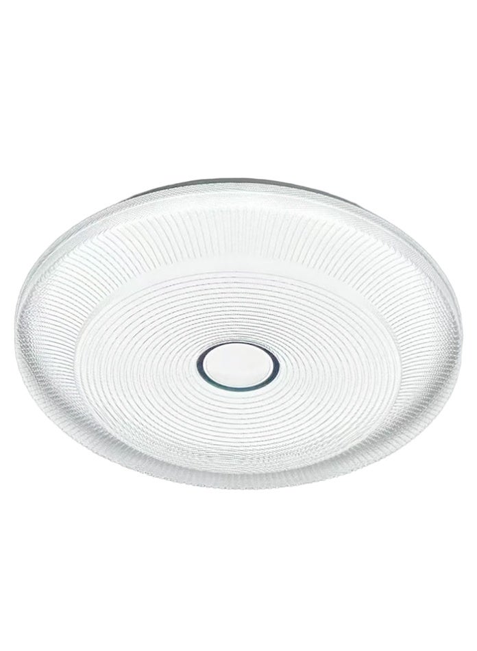 مودي مصباح سقف LED بقوة 80 واط، 49 سم، 3 ألوان قابلة للتبديل بتقنية CCT، 3000 كلفن/4000 كلفن/6500 كلفن، سطوع عالي 6000 لومن، بدون وميض، مصباح تثبيت مدمج من مادة PVC لغرفة النوم، غرفة المعيشة، غرفة الطعام - Image 4