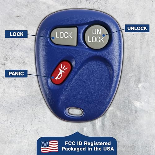 KeylessOption 2X KeylessOption Key Fob Replacement for 1998 1999 2000 2001 2002 2003 2004 Cadillac Escalade Chevrolet Chevy Silverado Suburban Tahoe GMC Yukon Sierra Remote, 3-Button 15042968, Self Programming - Image 5