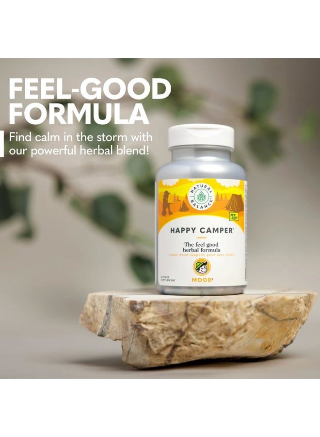 Natural Balance المخيم السعيد - مكمل دعم المزاج الجيد - كبسولات جوتو كولا، زهرة العاطفة، وكافا كافا - ضمان 60 يوم (120 حبة) - Image 3