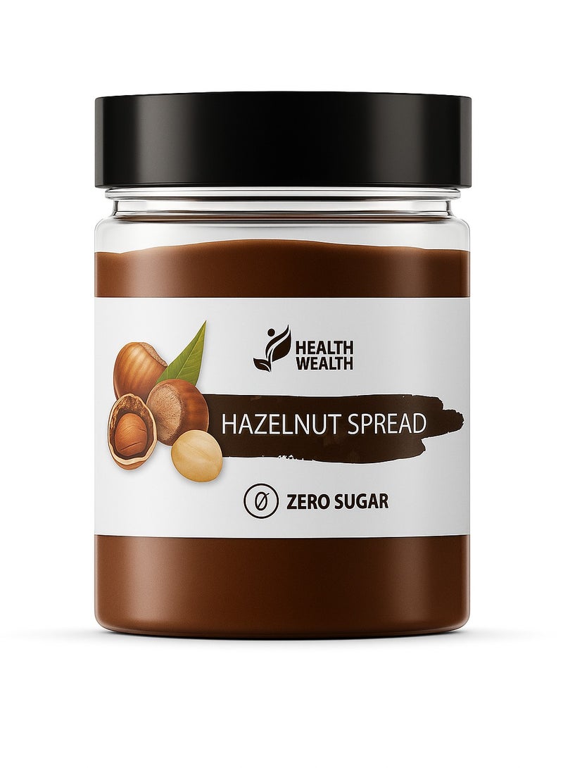 Health Wealth Sugar Free Spread Hazelnut 200g - Image 1
