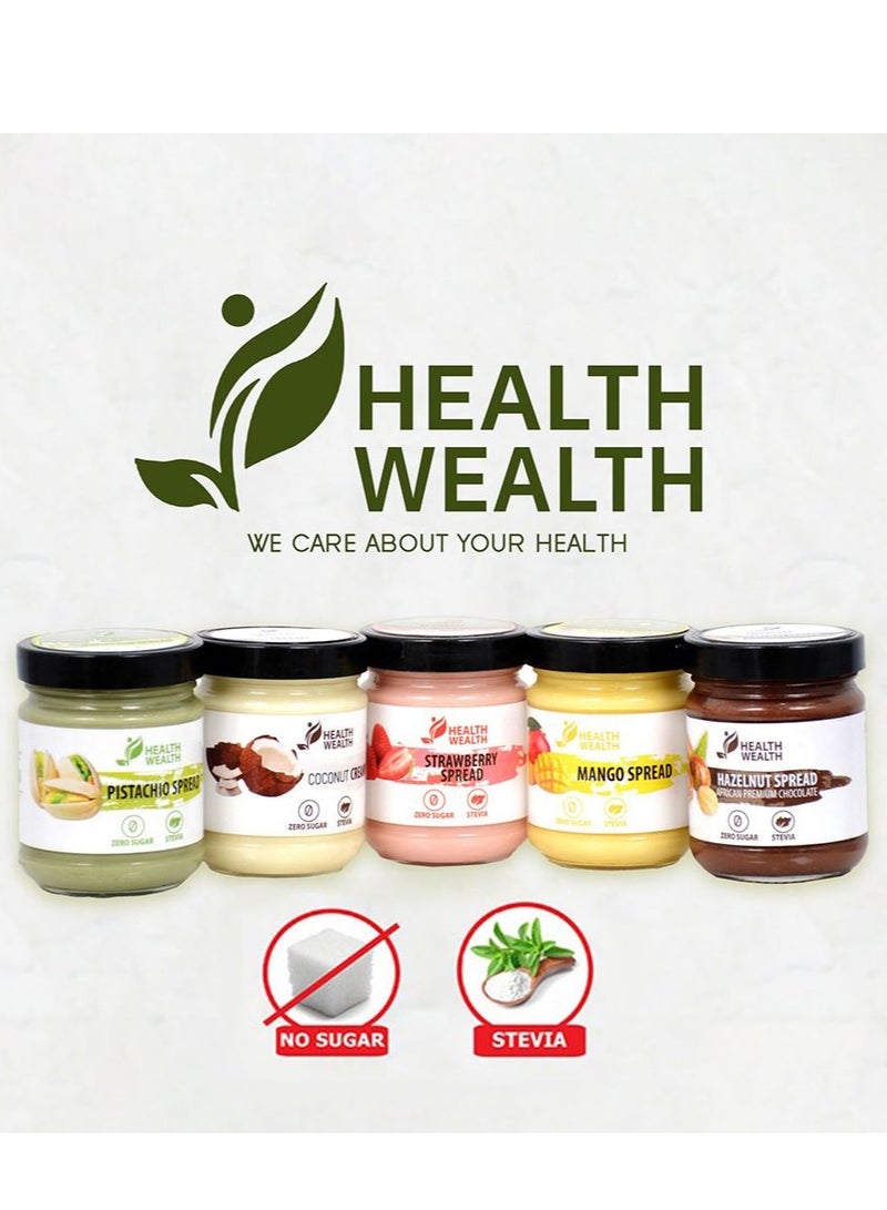 Health Wealth Sugar Free Spread Hazelnut 200g - Image 5