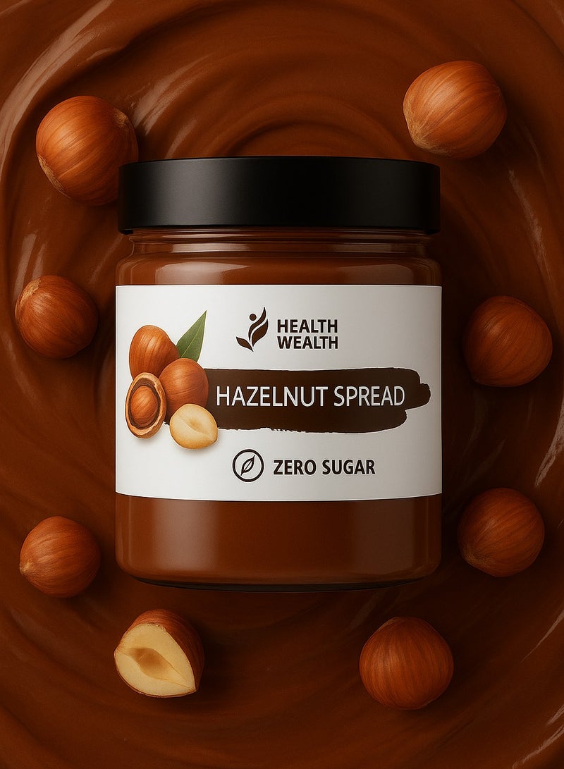 Health Wealth Sugar Free Spread Hazelnut 200g - Image 3