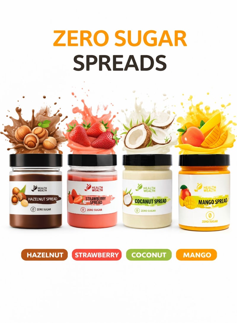 Health Wealth Sugar Free Spread Hazelnut 200g - Image 5