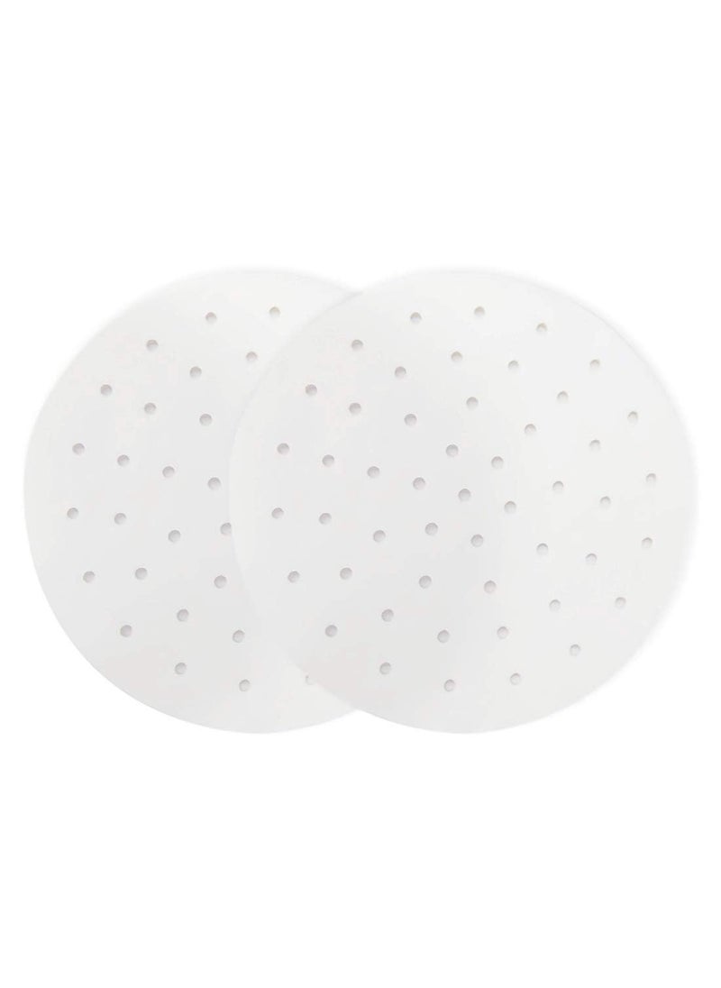 M JET TONER Dimsum Parchment Paper 100 Sheets 6 inch Air Fryer LinerBamboo Steamer PaperPerforated Parchment Paper for Air Fryer Steaming Basket and More Qty100 PcPer Pack 6Inch100 Pc 