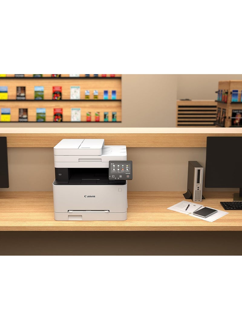 Canon i-SENSYS MF657Cdw 4-in-1 (Print, Copy, Scan, Fax) Multifunction Colour Wi-Fi Printer White/Black - Image 4